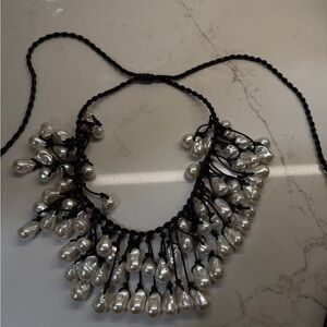 ZARA White Pearl Necklace